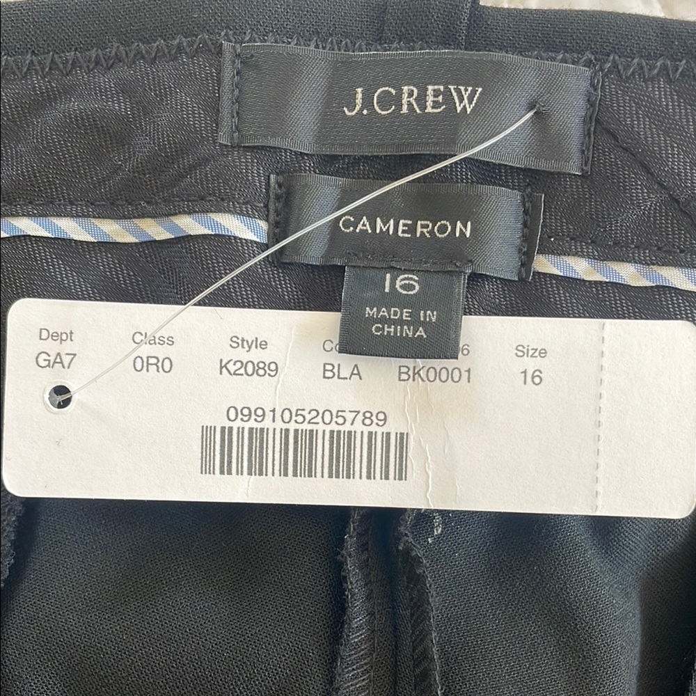 J.Crew Black Cameron Pants
